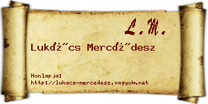 Lukács Mercédesz névjegykártya